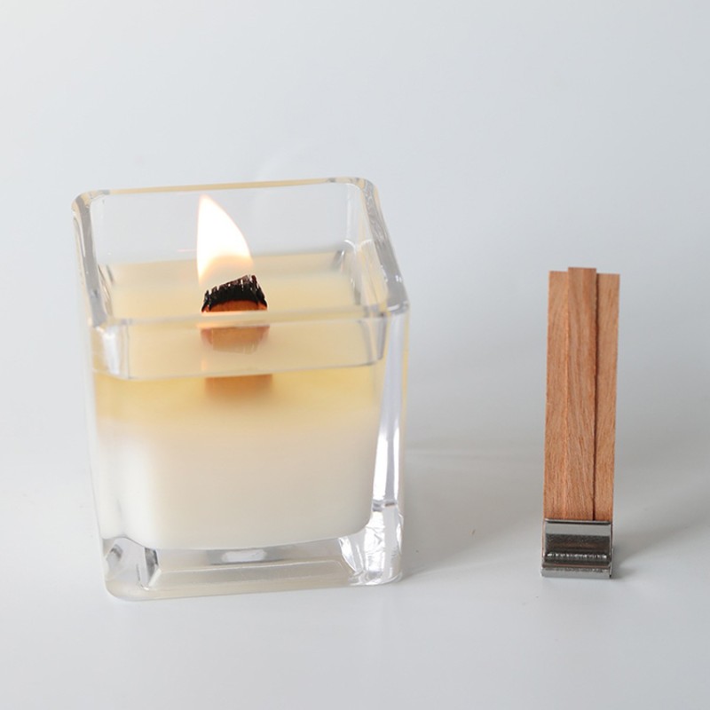 DIY Smokeless Core Handmade Double Layered Wood Wick for Candles Wooden Candle Wick 