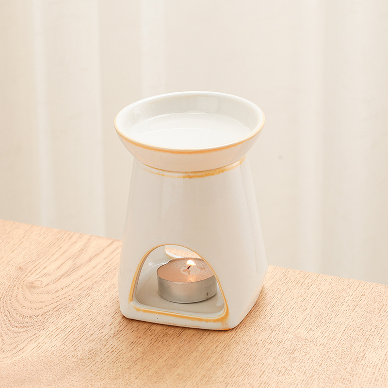 Decoration Home Yoga Spa Bedroom Aromatherapy Aroma Ceramic Essential Oil Lamp Burner Tealight Oil Warmer 