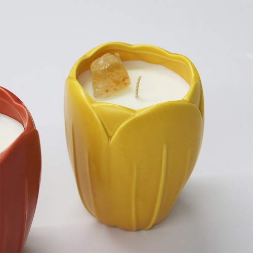 Designer Tulip Flowers Gradient New Arrival Create Luxury Home Decoration Novelty Candles