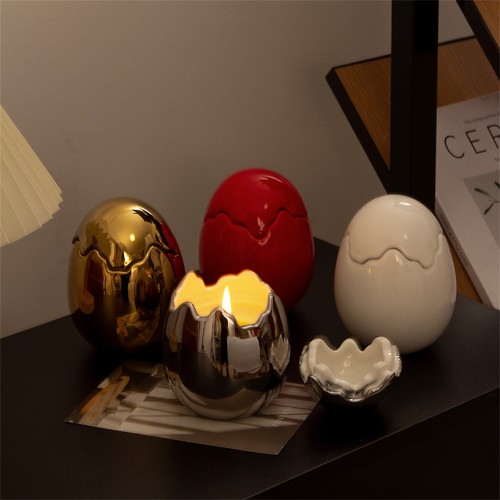 Kabbalah New Arrival Unique Design Soy Wax Infused Custom Scent Egg Shape Candle