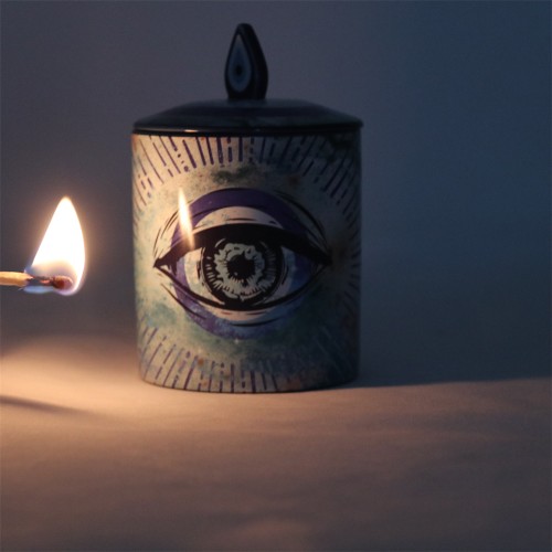 Chakra  Spiritual Protective Good Luck Novelty Stylish Blue Eye Coffee Tea Ceramic  Mug