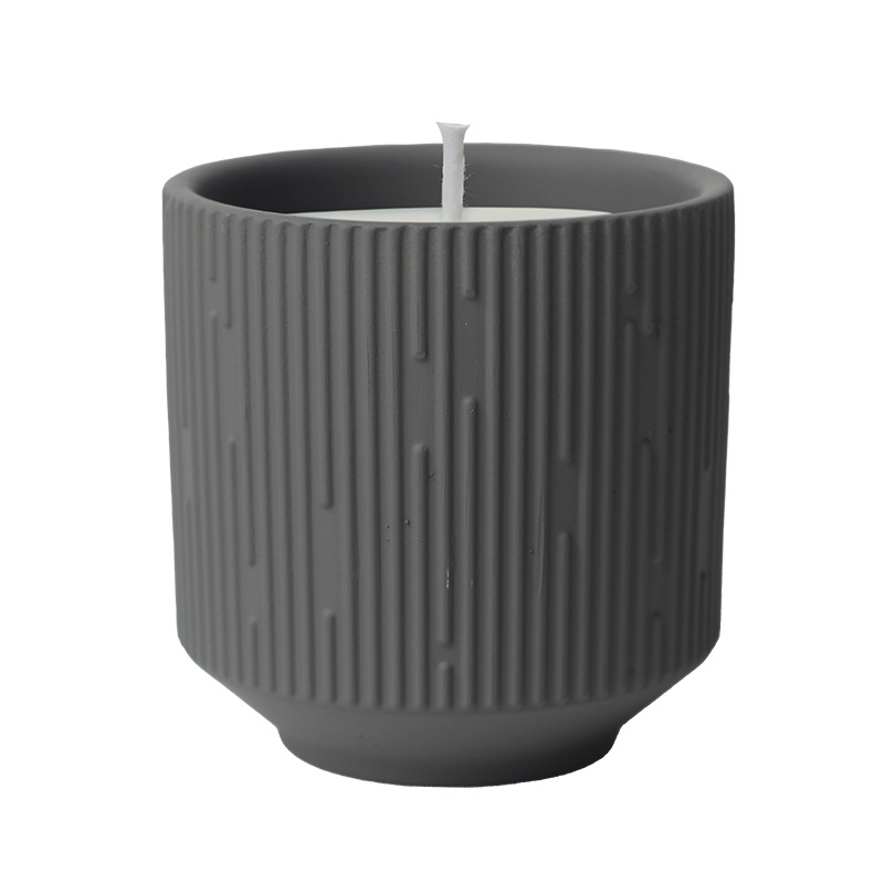 Custom Private Label Original Design Colorful Modern Wholesale Cement Candles Jar 