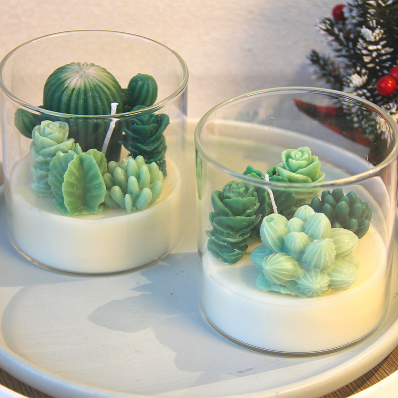 New Arrival Diy Soy Wax Ice Cream Candle With Glass Cute Food Candle for Gift Ice Cream Cone Dessert Candles