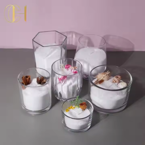 Kabbalah Wholesale Candle Glass Jar Candles Accessories Pearled Sand Wax Candles