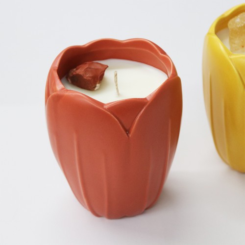 Designer Tulip Flowers Gradient New Arrival Create Luxury Home Decoration Novelty Candles