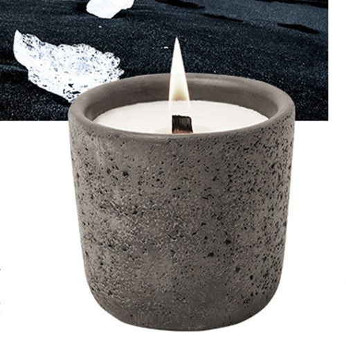 Ceramic Cement Candle Vessels Matte White Candle Jar Candle Jar with Luxury Box