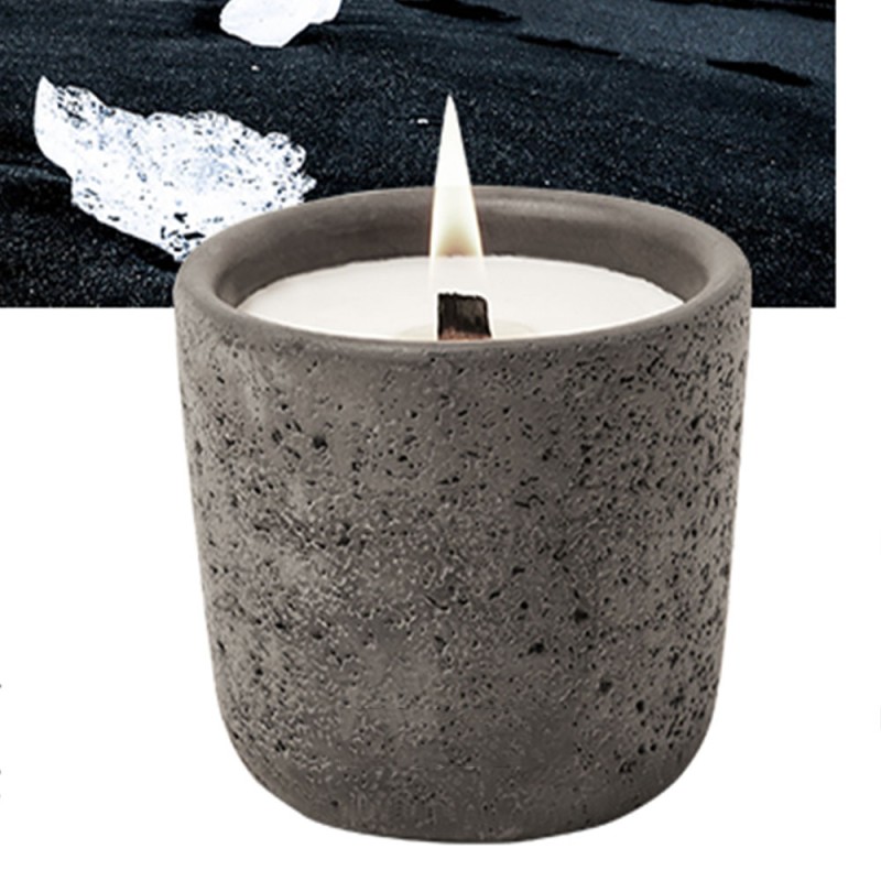 Ceramic Cement Candle Vessels Matte White Candle Jar Candle Jar with Luxury Box 