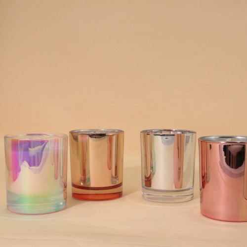 2024 Wholesale Electroplate Factory Glasses Have Their Own Label Wood Core Scented Candles