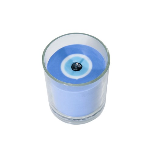 2024 Hot Sale Customize  White Glass Crystal Scented Candle Evil Eye Bracelet Hide in Wax