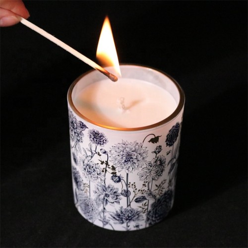 Chakra Hot Sale Eco-friendly Soy Wax Candle Scent Glass Candle with New Design