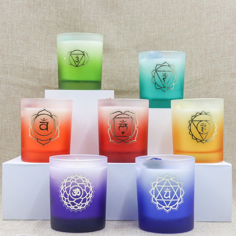 Kabbalah Wholesale Holiday Gift Set Natural Soy Wax Crystal Scented Candle 