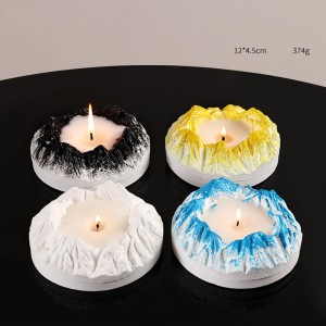 Kabbalah Nordic Style Fluted Elegant Ceramic Candle Vessels Container Luxury Jars for Making Candles 