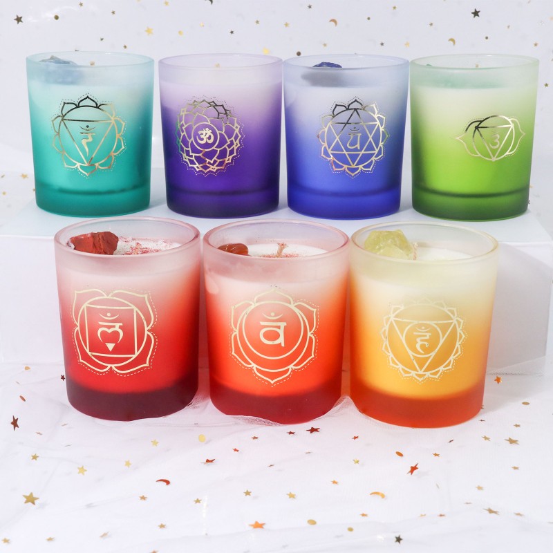 Kabbalah Wholesale Holiday Gift Set Natural Soy Wax Crystal Scented Candle 