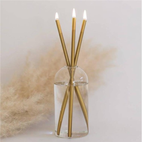 Chakra Unique Design Wholesale Hot Sale Smokeless Steel Stick Essential Oil Candle Everlasting Candle