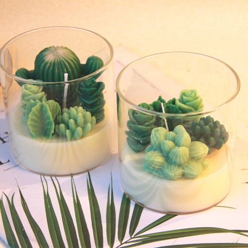 New Arrival Diy Soy Wax Ice Cream Candle With Glass Cute Food Candle for Gift Ice Cream Cone Dessert Candles