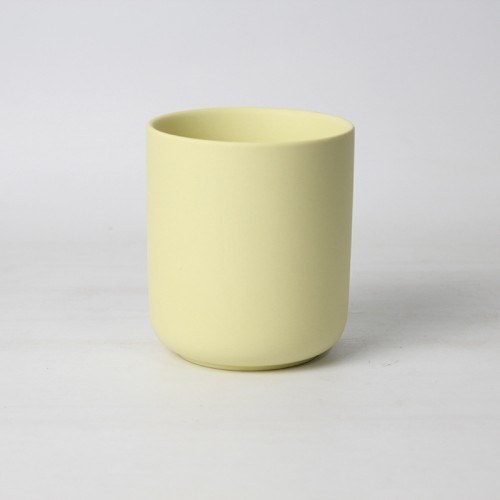 2024 New Arrival Colorful Ceramic Simple Design Empty Candle Jar for Scented Candles