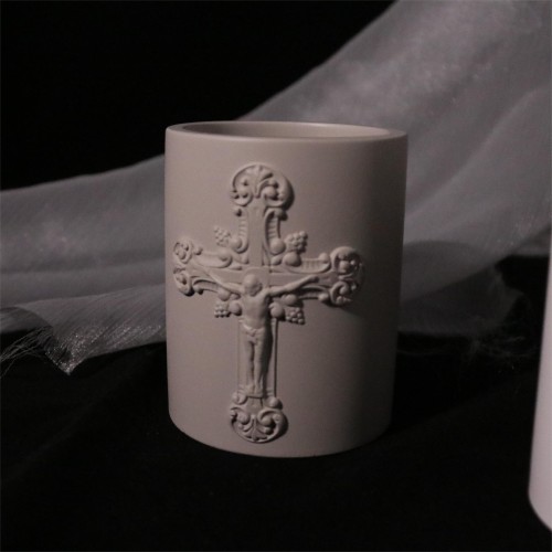 Kabbalah Cement Candle Container Jar Never Seen in the Market Empty Wax Candle Concrete Candle Holder