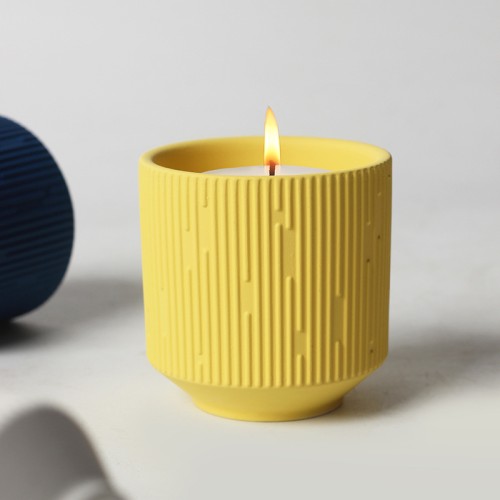 Custom Private Label Original Design Colorful Modern Wholesale Cement Candles Jar