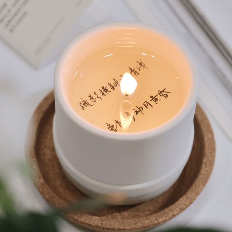 Luxury Private Label Nordic Ceramic Jar Home Fragrance Handmade Bougie Scented Soy Wax Candles