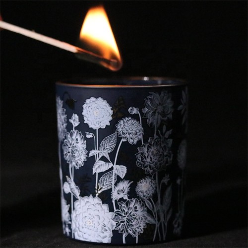 Chakra Hot Sale Eco-friendly Soy Wax Candle Scent Glass Candle with New Design