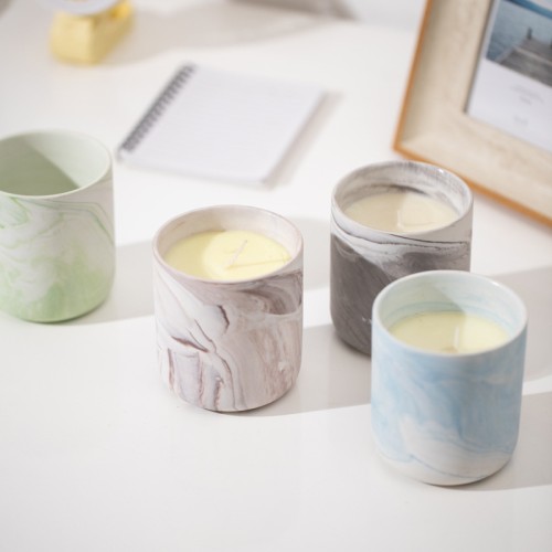 Newest High Quality Printing Colorful Ceramic Jars for Candles for Wedding