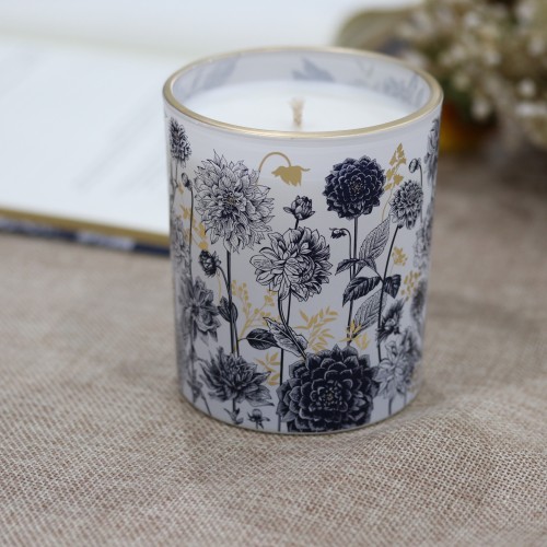 2024 New Fashion Luxury Private Label Custom Logo&Packing  Home Decor Cornflower Soy Wax Crystal Scented Candle