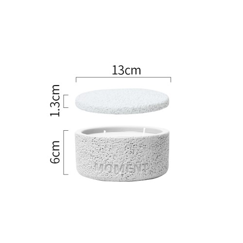 High Quality Colorful Cement Candle Jar Concrete Candle Jar for Candle Making